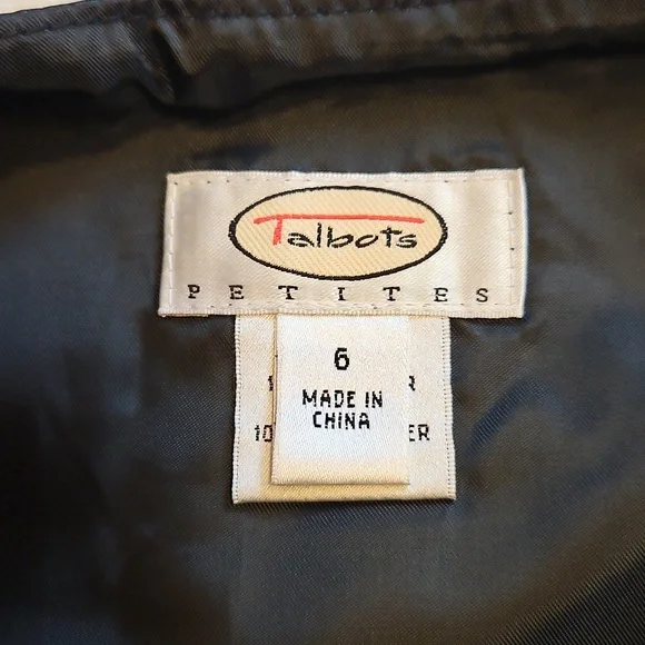 Talbots Black Leather Pencil Skirt - Picture 5 of 6